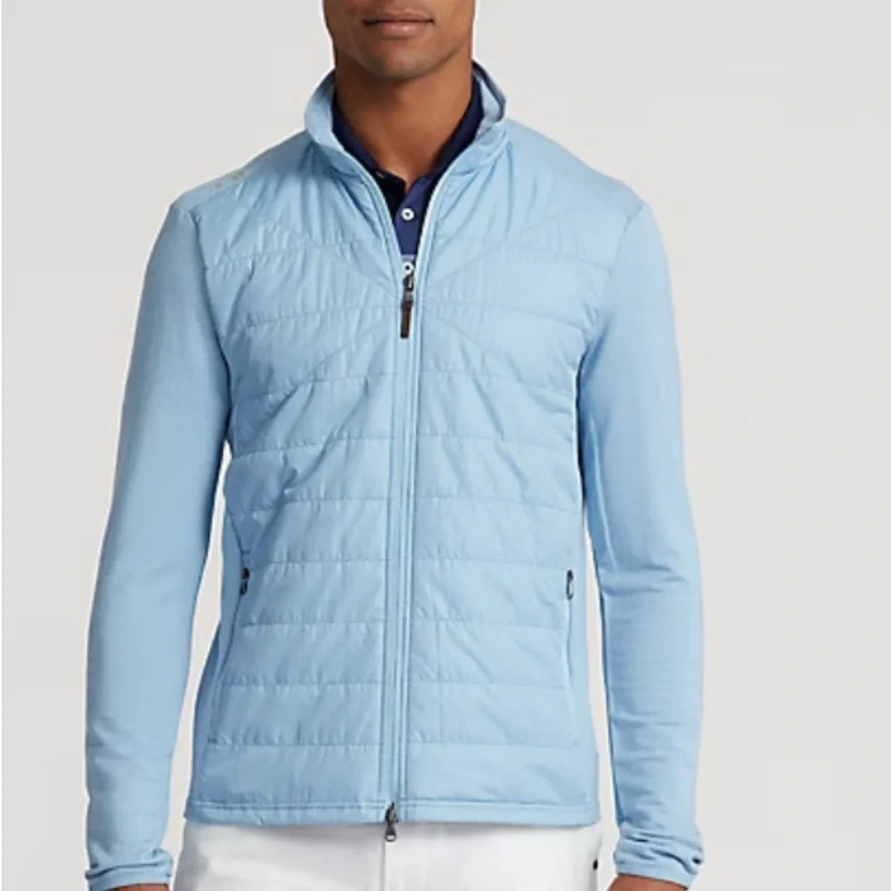 RLX Ralph Lauren Men's Sky Blue Quilted Jacket - Picture 6 of 8